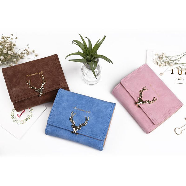 Christmas Deer Vintage Bi-Fold Wallet