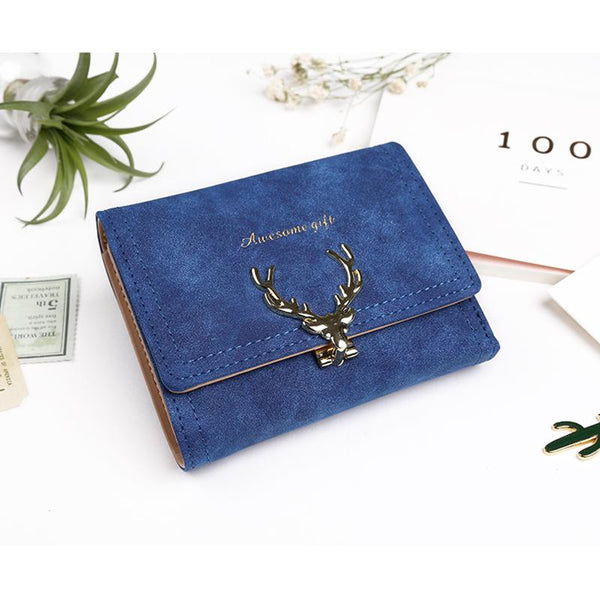 Christmas Deer Vintage Bi-Fold Wallet