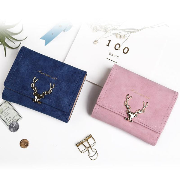 Christmas Deer Vintage Bi-Fold Wallet