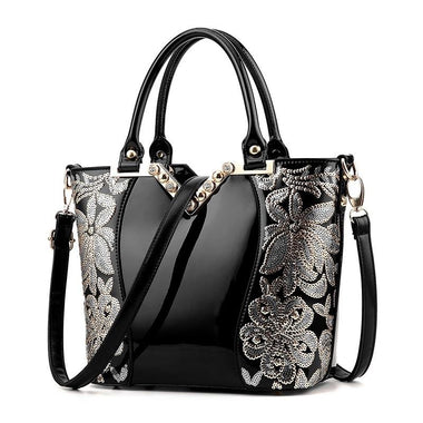 Luxury Floral Sequin Classy Tote Bag