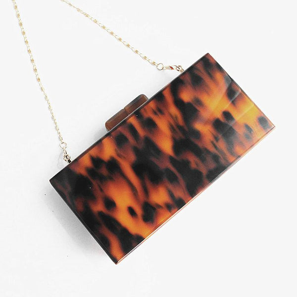 Stylish Amber Evening Clutch Bag