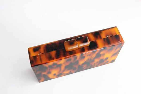 Stylish Amber Evening Clutch Bag