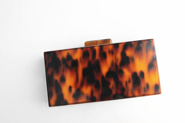 Stylish Amber Evening Clutch Bag