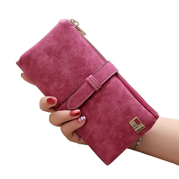 Luxurious Leather Long Wallet