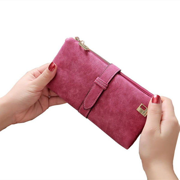 Luxurious Leather Long Wallet