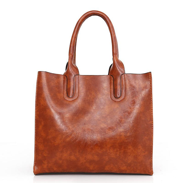 Genuine Oil Wax Leather Bag Set