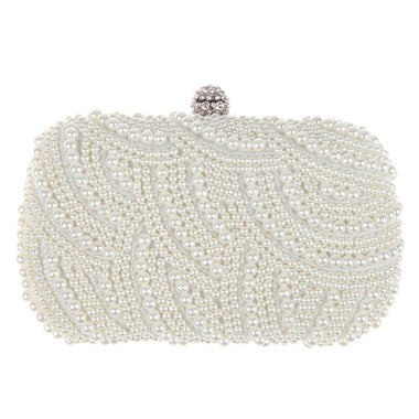Purity Pearl Beaded Clutch Bag