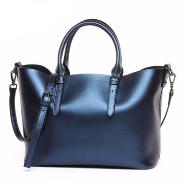 Genuine Cowhide Leather Tote Bag