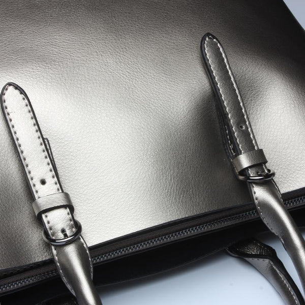 Genuine Cowhide Leather Tote Bag