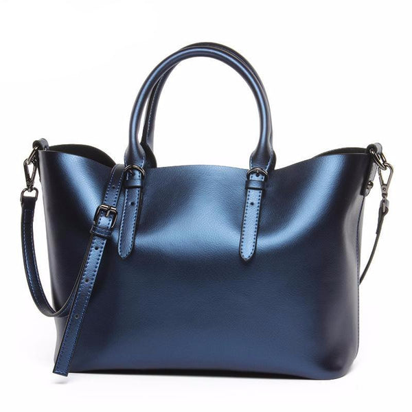 Genuine Cowhide Leather Tote Bag