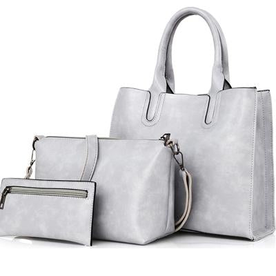 Genuine Oil Wax Leather Bag Set