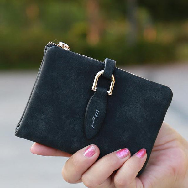 Vintage Matte Bi-Fold Wallet