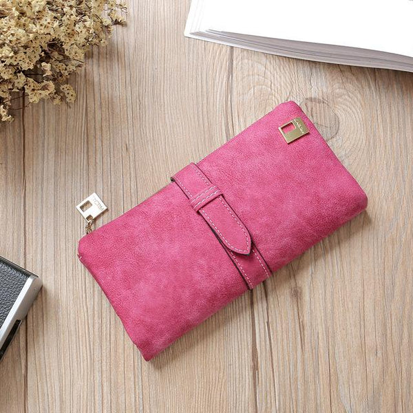 Luxurious Leather Long Wallet