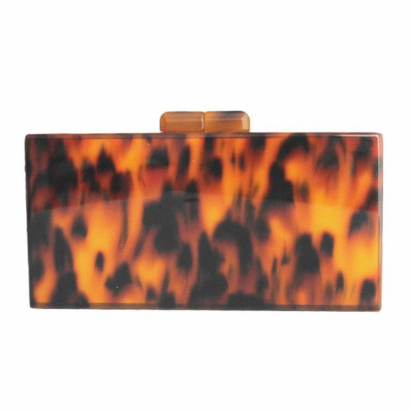 Stylish Amber Evening Clutch Bag